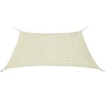 vidaXL Parasol en PEHD carré 3 6 x 3 6 m Crème