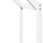 vidaXL Lit haut avec toit blanc 80x200 cm bois de pin massif