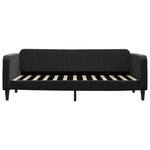 vidaXL Lit de jour avec lit gigogne noir 90x200 cm velours