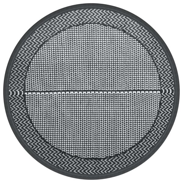 vidaXL Tapis d'extérieur gris Ø160 cm PP