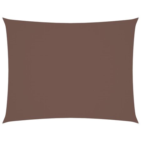 vidaXL Voile de parasol tissu oxford rectangulaire 2 5x4 m marron