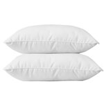 2 oreillers en coton 60 x 60 cm - Blanc