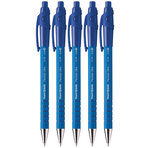 Paper mate flexgrip ultra - 5 stylos bille rétractables - bleu - pointe 1.0mm - sous blister