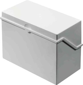 petite caisse de fichier format A6 à l'italienne, gris HELIT