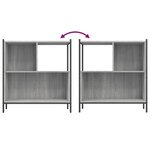 vidaXL Bibliothèque sonoma gris 72x28x77 5 cm bois d'ingénierie