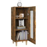 vidaXL Buffet Chêne fumé 34 5x34x90 cm Bois d'ingénierie