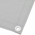 vidaXL Écran de balcon gris clair 75x600 cm 100  polyester oxford