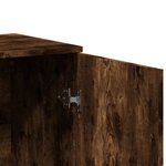 vidaXL Buffet chêne fumé 79x38x80 cm bois d'ingénierie