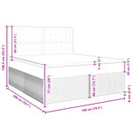 vidaXL Sommier à lattes de lit et matelas Vert foncé 180x200cm Velours