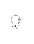 THIRARD - Antivol à combinaison Twisty  3 chiffres  câble acier  vélo  5mmx0.5m