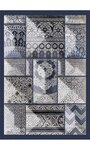 Tapis de salon CORDOUE 120 x 180 cm - Bleu