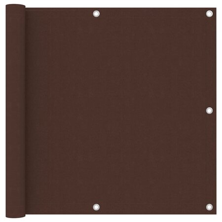 vidaXL Écran de balcon Marron 90x300 cm Tissu Oxford