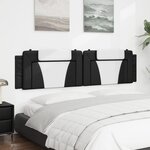 vidaXL Coussin de tête de lit noir et blanc 200 cm similicuir
