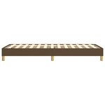 vidaXL Cadre de lit sans matelas marron foncé 90x190 cm tissu