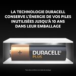 Pile alcaline aa lr06 duracell plus - blister de 4