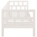 vidaXL Lit de jour blanc bois de pin massif 80x200 cm