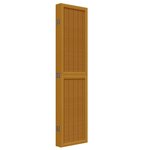 vidaXL Cloison de séparation 6 panneaux marron bois paulownia massif