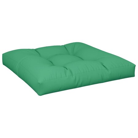 vidaXL Coussin de palette vert 70x70x12 cm tissu