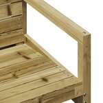 vidaXL Salon de jardin 3 Pièces bois de pin imprégné
