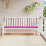 vidaXL Coussin de banc de jardin rose 200x50x3 cm tissu