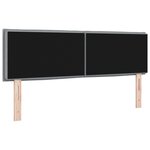 vidaXL Tête de Lit LED Design Lignes Gris Clair 160 cm Tissu