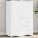 vidaXL Buffet blanc 60x31x84 cm bois d'ingénierie