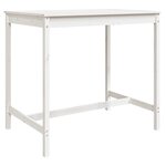 vidaXL Ensemble de bar de jardin 5 Pièces blanc bois massif de pin