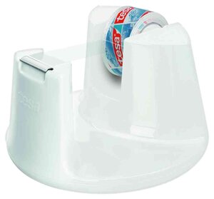 Dévidoir de table easy cut compact, équipé, blanc tesa