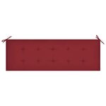 vidaXL Banc de jardin 3 places avec coussin 150 cm Bois d'eucalyptus
