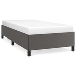 vidaXL Cadre de lit Gris 100x200 cm Similicuir