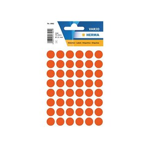 Sachet de 240 Gomettes multi-usages Rondes 12 mm Rouge HERMA