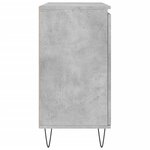 vidaXL Buffet gris béton 104x35x70 cm bois d'ingénierie