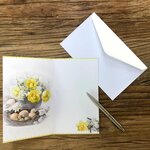 Carte Joyeuses Pâques Bonne Fête - Avec Enveloppe 12x19 5cm
