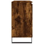 vidaXL Buffet chêne fumé 104x35x70 cm bois d'ingénierie
