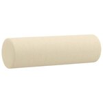 vidaXL Ensemble de canapés 2 Pièces avec coussins crème tissu