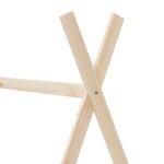 vidaXL Cadre de lit d'enfant Bois de pin massif 80x160 cm
