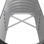 vidaXL Lit surélevé de jardin Acier enduit de poudre Anthracite