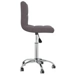Chaise fauteuil siège pivotante de bureau informatique étude tissu taupe 02_0024183