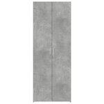 vidaXL Buffet haut gris béton 70x42 5x185 cm bois d'ingénierie