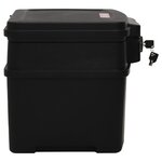 vidaXL Coffre-fort noir 44x37x34 cm