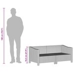 vidaXL Salon de jardin 2 Pièces avec coussins Gris Résine tressée