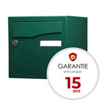 Boîte aux lettres Préface 2 portes Vert brillant RAL 6005B