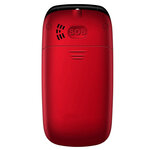 Maxcom mm816 - téléphone portable clapet senior 2.4"  touche sos  double sim  rouge