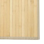 vidaXL Tapis rectangulaire naturel clair 60x400 cm bambou