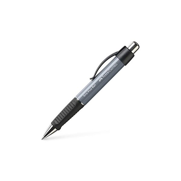 FABER-CASTELL Stylo à bille rétractable GRIP PLUS  gris