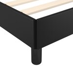 vidaXL Cadre de lit avec tête de lit Noir 160x200 cm Similicuir