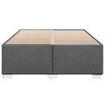 vidaXL Cadre de lit sans matelas gris foncé 140x200 cm tissu