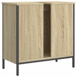 vidaXL Armoire lavabo de salle de bain chêne sonoma 60x30x60 cm