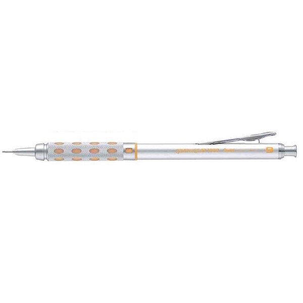 Portemines graphgear 1000 mine 0 9 mm argent jaune x 12 pentel