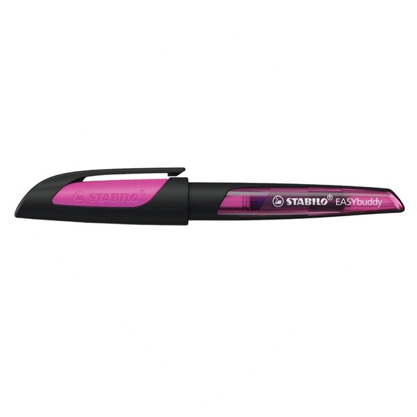 Stylo plume EASYbuddy  plume L - Noir/Magenta - Gaucher STABILO